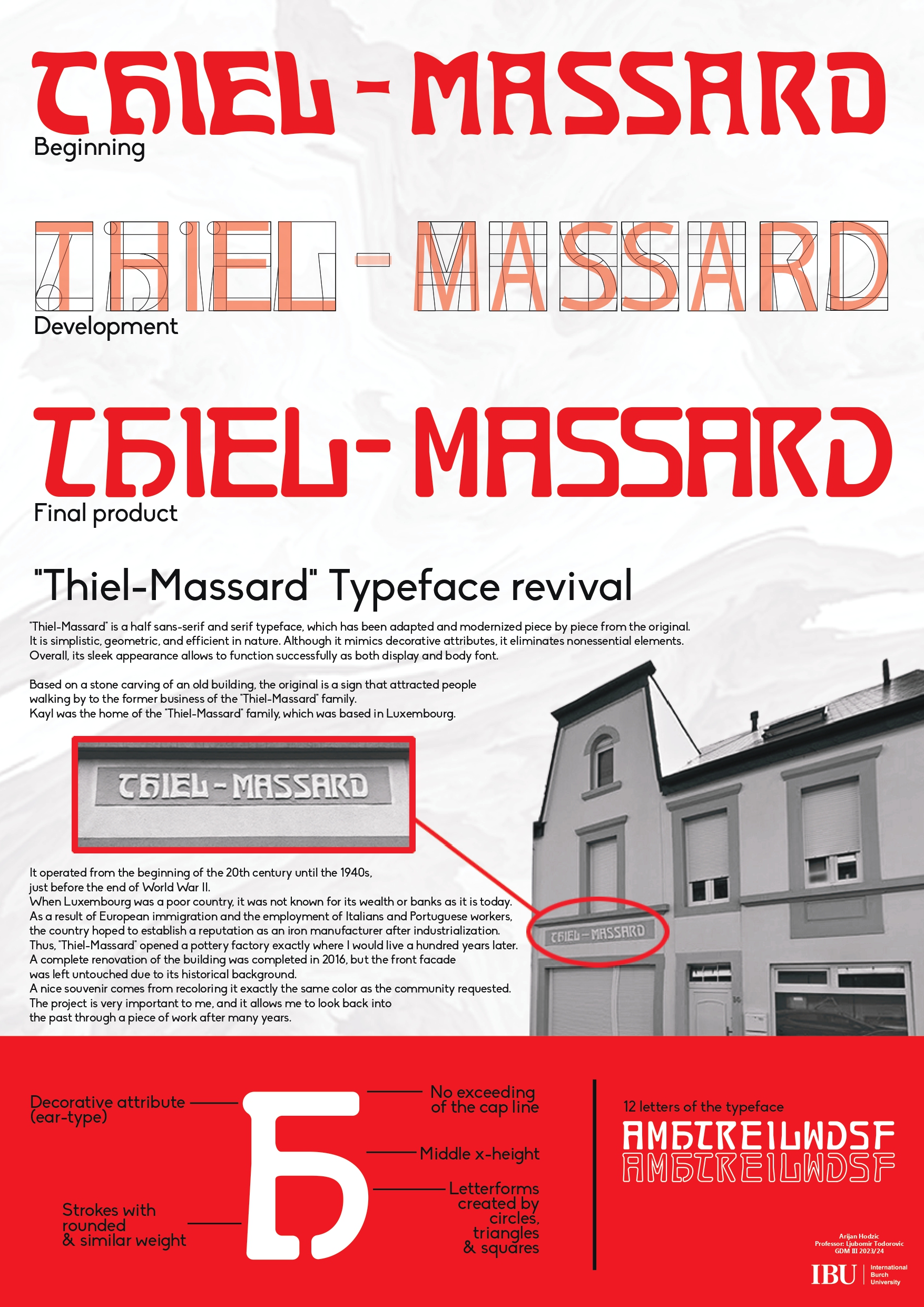Typeface Revival out of an historic lettering